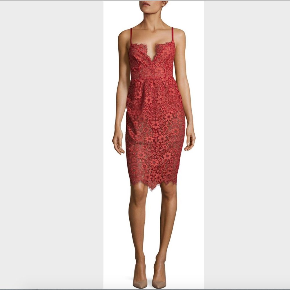 For Love and Lemons Gianna Midi Dress w/ Bodysuit